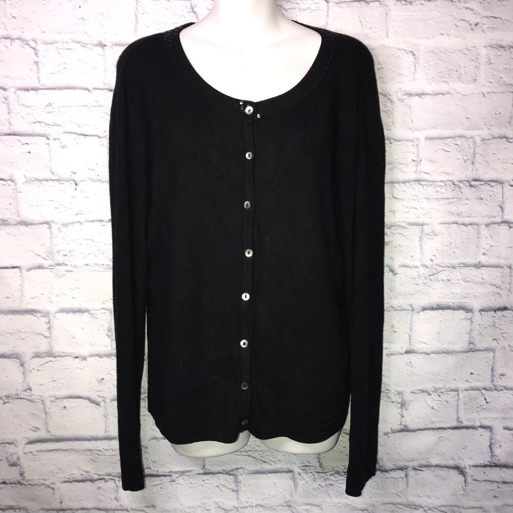 Black Sequin Cardigan Linda Lucia